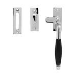 Raamsluiting Deco, verstevigd, glanzend nikkel, rechts -..., Ophalen of Verzenden, Nieuw, Koper of Messing, Schuif of Grendel