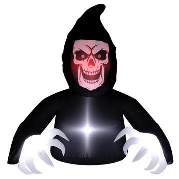 Opblaasbare Halloween Decoratie, Magere Hein, LED-lampen, Bl, Verzenden, Nieuw