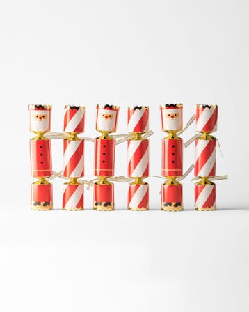 HEMA Partycrackers 24cm kerstman - 6 stuks, Verzenden, Nieuw
