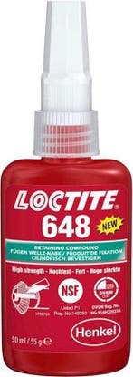 Loctite 648 50 ml, fles, Verzenden, Nieuw