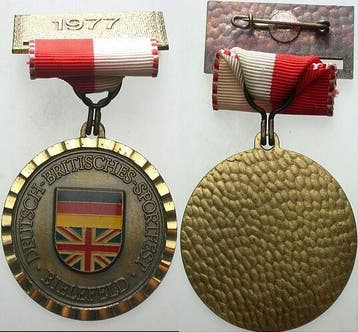 Brons medaille 1977 Bielefelder medaille Deutsch-britisch..., Verzenden