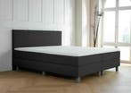 ACTIE! Boxspring Turijn 140 200 Zwart, Verzenden, Zwart, Nieuw, 140 cm