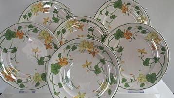 Villeroy & Boch - Bord (6) - Geranium - Vitro-Porzellan -