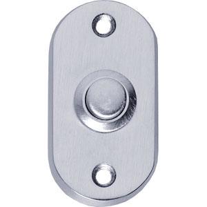 Intersteel beldrukker ovaal chroom mat, Verzenden, Nieuw