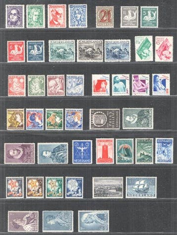 Nederland 1928/1934 - Selectie zegels en complete series -, Gestempeld