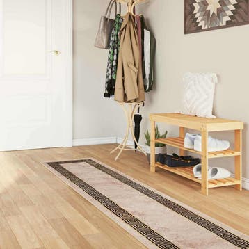 vidaXL Vloerkleedloper MARSA Zwart 50 x 350 cm Polyester en, Verzenden, Nieuw, Zwart