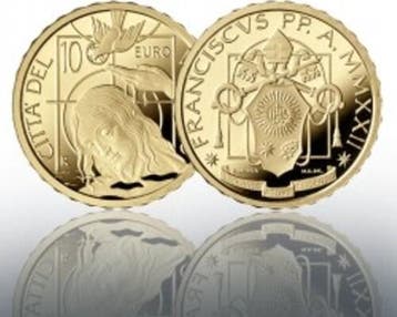 Vatikan 10 Euro 2022 goud Baptism Pp Ovp im Originaletui..., Verzenden