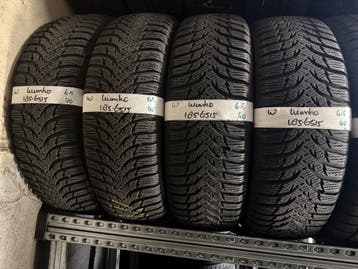 185-65-15 Kumho Winterbanden 6.5mm Incl Montage 185 65 15, Ophalen, Gebruikt, 15 inch, Band(en)