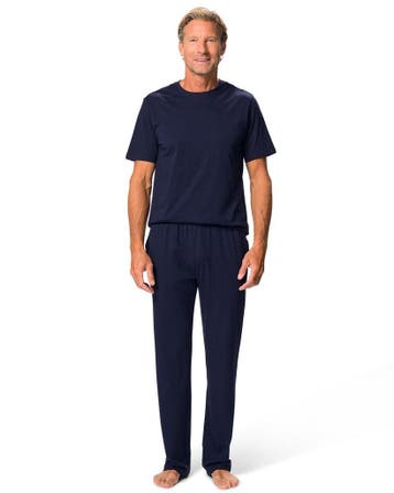 HEMA Herenpyjama Jasper jersey donkerblauw, Kleding | Heren, Verzenden, Nieuw