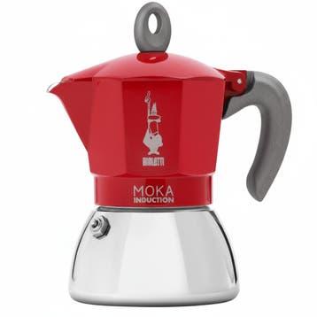 Bialetti Moka Induction rood 2 kops | Retourdeal 52%, Verzenden, Nieuw