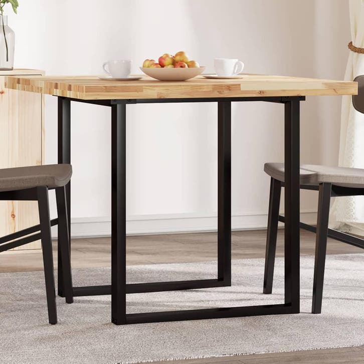 vidaXL Tafelblad vierkant 90x90x4 cm massief acaciahout, Huis en Inrichting, Tafels | Eettafels, Nieuw, Verzenden