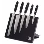 Yaxell magnetisch messenblok met messenset - beukenhout e..., Ophalen of Verzenden, Nieuw, Hout, Bestekset