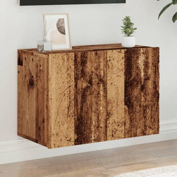 vidaXL Tv-meubel wandgemonteerd 60x30x41 cm oud houtkleurig, Verzenden, Nieuw, Overige houtsoorten