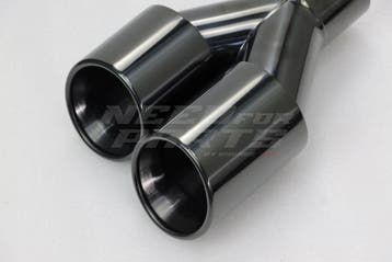 Black Chrome Dual Right Exhaust Tips 101mm, Ophalen of Verzenden, Nieuw