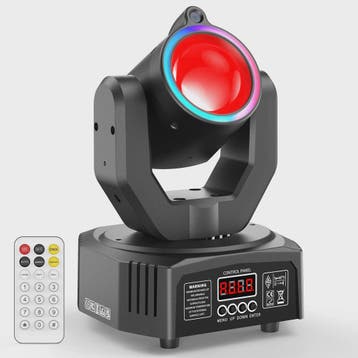 U'King Mini 30W Moving Head Spot Beam LED 4IN1 RGBW Strobe D, Verzenden, Nieuw