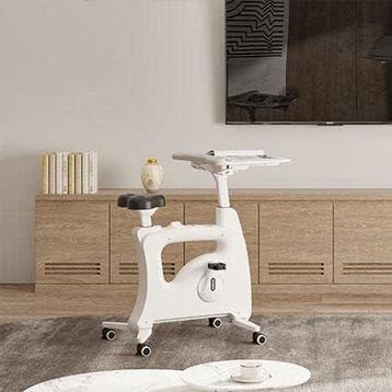 Stoelfiets - Bureaufiets - Bewegingstrainer - Wit - V9W-PLUS, Sport en Fitness, Verzenden, Zo goed als nieuw