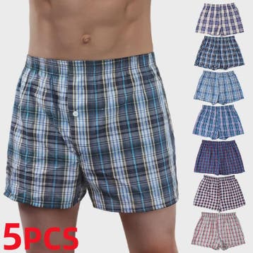 Set van 3, 5 of 7 Geruite Heren Boxershorts - Losse Pasvorm,, Hobby en Vrije tijd, Cursusmateriaal, Verzenden, Nieuw