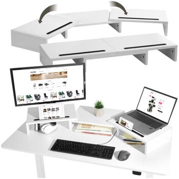 Monitorstandaard Bozen, 3-delig, incl. smartphonehouders, Verzenden, Nieuw in verpakking