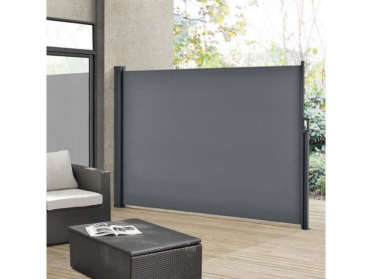 Windscherm - Uittrekbaar - 300 x 180 cm - Donkergrijs, Tuin en Terras, Overige Tuin en Terras, Nieuw, Verzenden