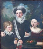 Europese school (XIX) - Sehr grosses Biedermeier, Antiek en Kunst