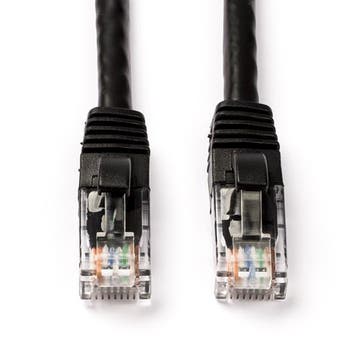 Netwerkkabel | Cat6a U/UTP | 30 meter (Zwart), Verzenden, Nieuw