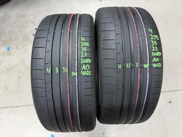 295/35/23 108Y AO Continental Sportcontact 6 4MM, Gebruikt, 295 mm, Verzenden, Overige maten