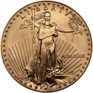 Gouden American Eagle 1 oz 2012 (7.5% boven spot), Verzenden, Midden-Amerika, Losse munt, Goud