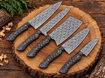 X - Keukenmes - Kitchen knife set - koksmes - Palissander,
