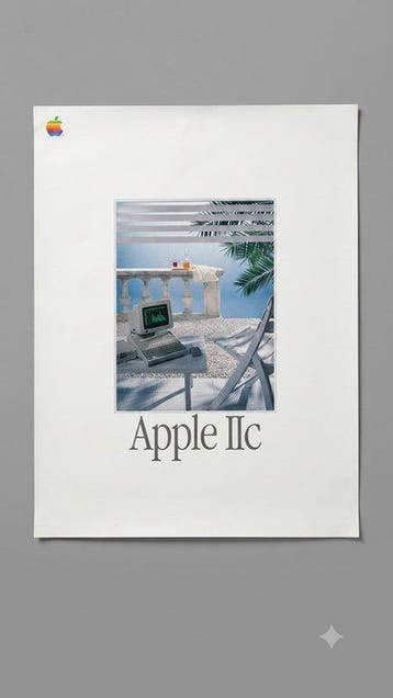 Apple IIc Promotional Poster RARE - Macintosh, Nieuw