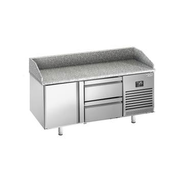 GGM Gastro | Pizzawerkbank PREMIUM PLUS - 1490x700mm - met |, Verzenden, Nieuw in verpakking, RVS Meubilair