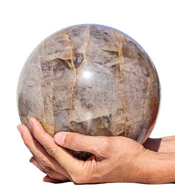 KAMR GEM Natuurlijke rookkwartsbol 190 mm Monumentale