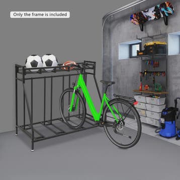4-Plaats Fietsenrek Staand met Haken - Indoor Fietsenstallin, Verzenden, Nieuw