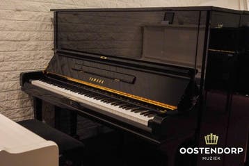 Yamaha U3H PE messing piano, Muziek en Instrumenten, Piano's, Zo goed als nieuw, Zwart, Piano