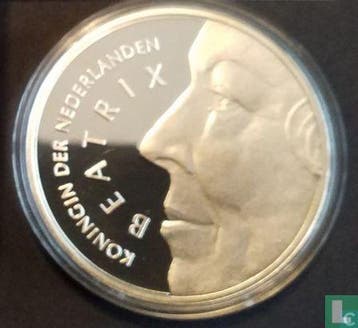 Nederland 50 gulden 1991 (PROOF) 25-jarig jubileum Konin..., Verzenden, Overige waardes, Losse munt, Goud