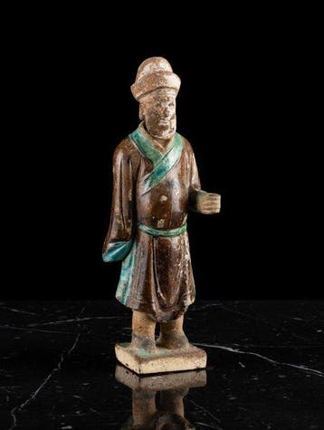 Oud-Chinees, Ming-dynastie Terracotta Sancai-geglazuurde