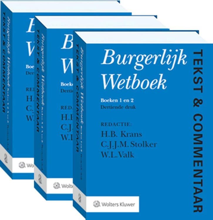 Burgerlijk Wetboek set van 3 / Tekst & Commentaar - H.B., Boeken, Wetenschap, Gelezen, Verzenden