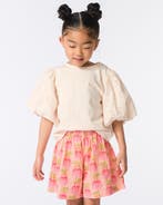 HEMA Kinder T-shirt geborduurd ecru, Verzenden, Nieuw
