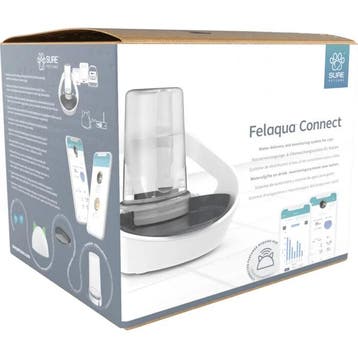 Surefeed Felaqua Connect - Wit - 28,3 x 26,6 cm, Dieren en Toebehoren, Verzenden, Nieuw