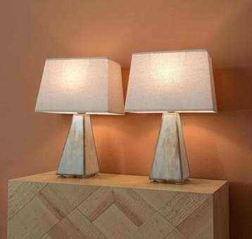 Lamp (2) - **Bohème Chic** - Met de hand gemaakt - Pâte de