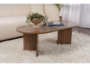 Veiling - Asir Ovale Salontafel Walnoot 119 cm – Retour, Gebruikt