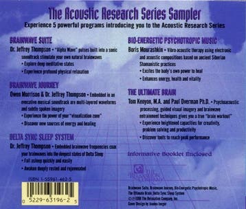cd - various - ACOUSTIC RESEARCH SAMPLER (nieuw), Verzenden, Zo goed als nieuw