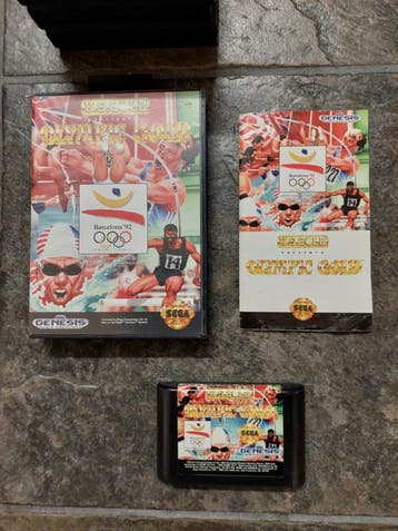Olympic Gold Barcelona 92 (Sega Genesis tweedehands game), Ophalen of Verzenden, Zo goed als nieuw