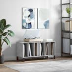vidaXL Platenkast 100x38x48 cm bewerkt hout betongrijs, Verzenden, Nieuw