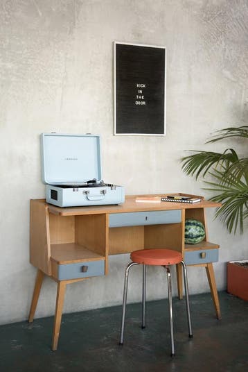 Crosley Portfolio Platenspeler - Koffermodel - Blauw, Ophalen of Verzenden, Zo goed als nieuw