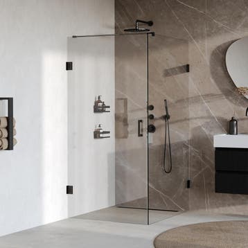 Brauer Void - Douchecabine met Draaideur - Helder Glas -, Ophalen of Verzenden, Nieuw, Rvs