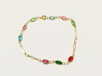 Armband - 18 karaat Geel goud, Sieraden, Tassen en Uiterlijk, Armbanden, Nieuw