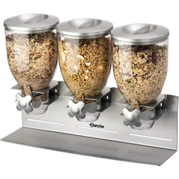 Ontbijtgranendispenser 3-voudig 3x 3,5L  Geschikt voor wa..., Verzenden