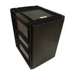 Stapelbak, 600x400x480 mm, euronorm, zwart pp, gebruikt -, Doe-het-zelf en Verbouw, Kratten en Dozen, Gebruikt, 40 tot 60 cm, 50 tot 75 cm