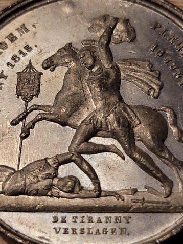 Nederland. Herdenkingspenning uit 1865, 50 jaar herdenking