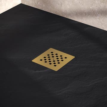 Brauer Afvoerrooster Voor Douchebak - Geborsteld Goud, Doe-het-zelf en Verbouw, Sanitair, Ophalen of Verzenden, Nieuw